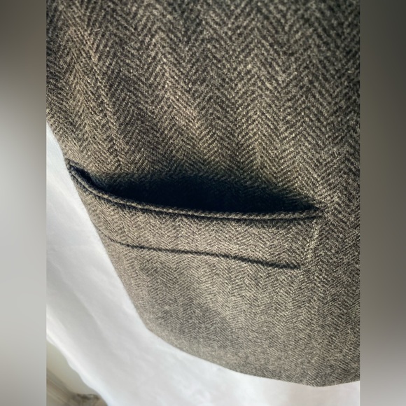 John D Craigmiles Classics Mens Gray Tweed Wool Blazer Jacket Gray Button 42R - Picture 6 of 10